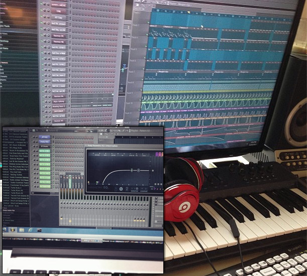 BT Using FL Studio in his studio
